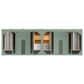 James Martin Vanities Breckenridge 72" Double Bathroom Vanity in Smokey Celadon with 3 cm Victorian Silver Quartz Top and Rectangular Sinks, , large
