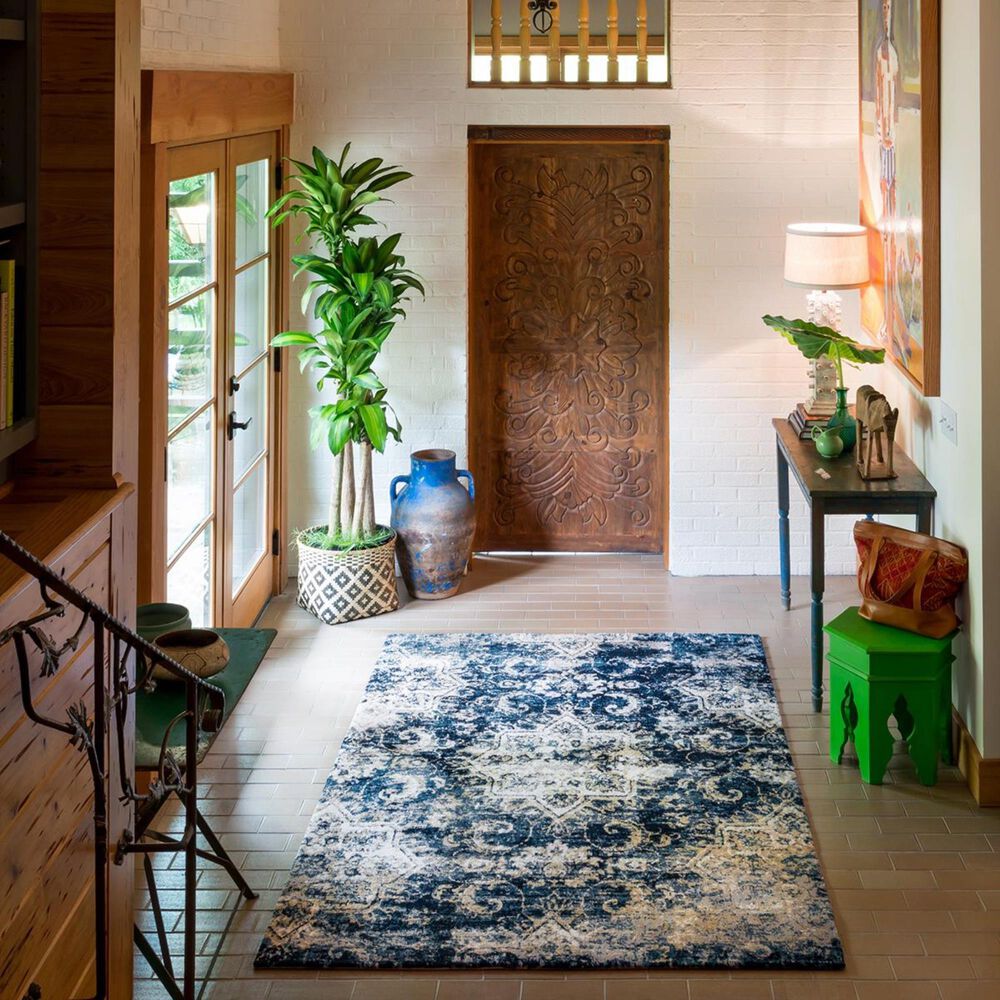 Loloi Torrance TC-04 5&#39; x 7&#39;6&quot; Navy/Ivory Area Rug, , large