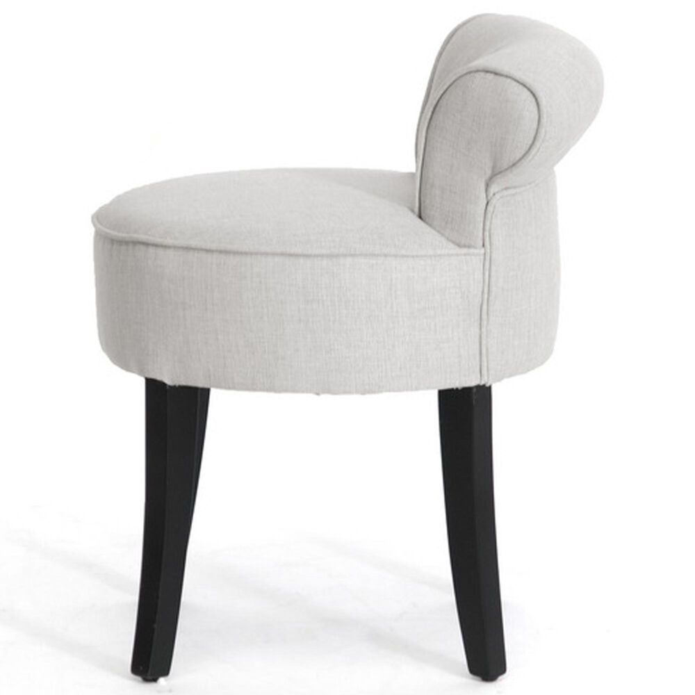 Baxton Studio Millani Lounge Stool in Light Beige, , large
