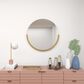 Maple and Jade 30" Round Wall Mirror in Matte Gold, , large