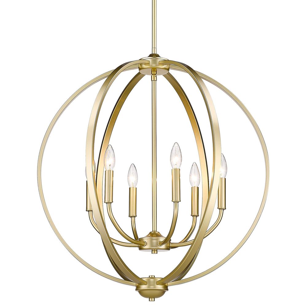 Golden Lighting Colson 6-Light Chandelier in Olympic Gold, , large