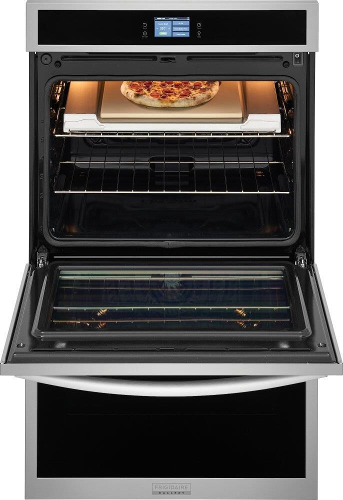 Frigidaire Gallery 30" Double Wall Oven with Stone Baked Pizza in Stainless Steel, , large