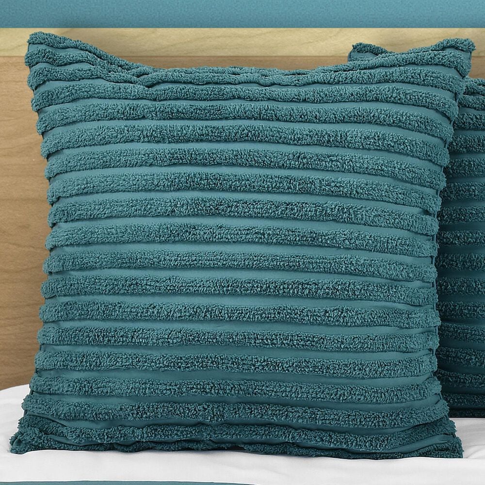 J. Queen New York Darby 26&quot; Square Euro Pillow Sham in Teal, , large