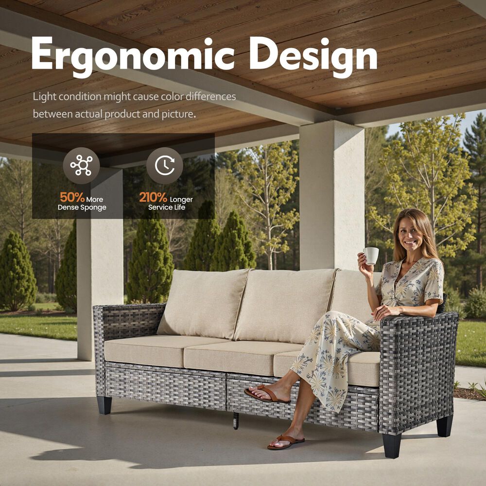 HOMLUX 5-Piece Outdoor Patio Furniture Set in  Beige, , large