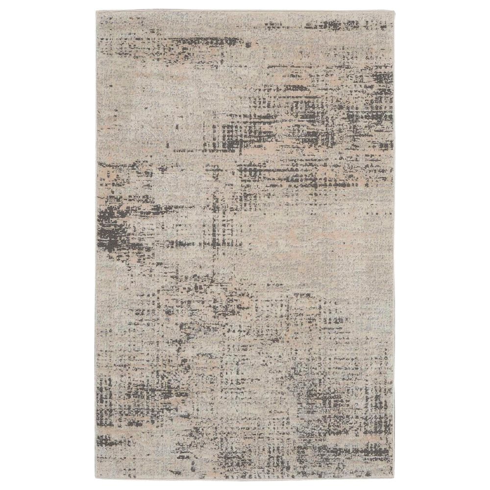 Nourison Rush 3"2" x 5" Ivory and Beige Area Rug, , large