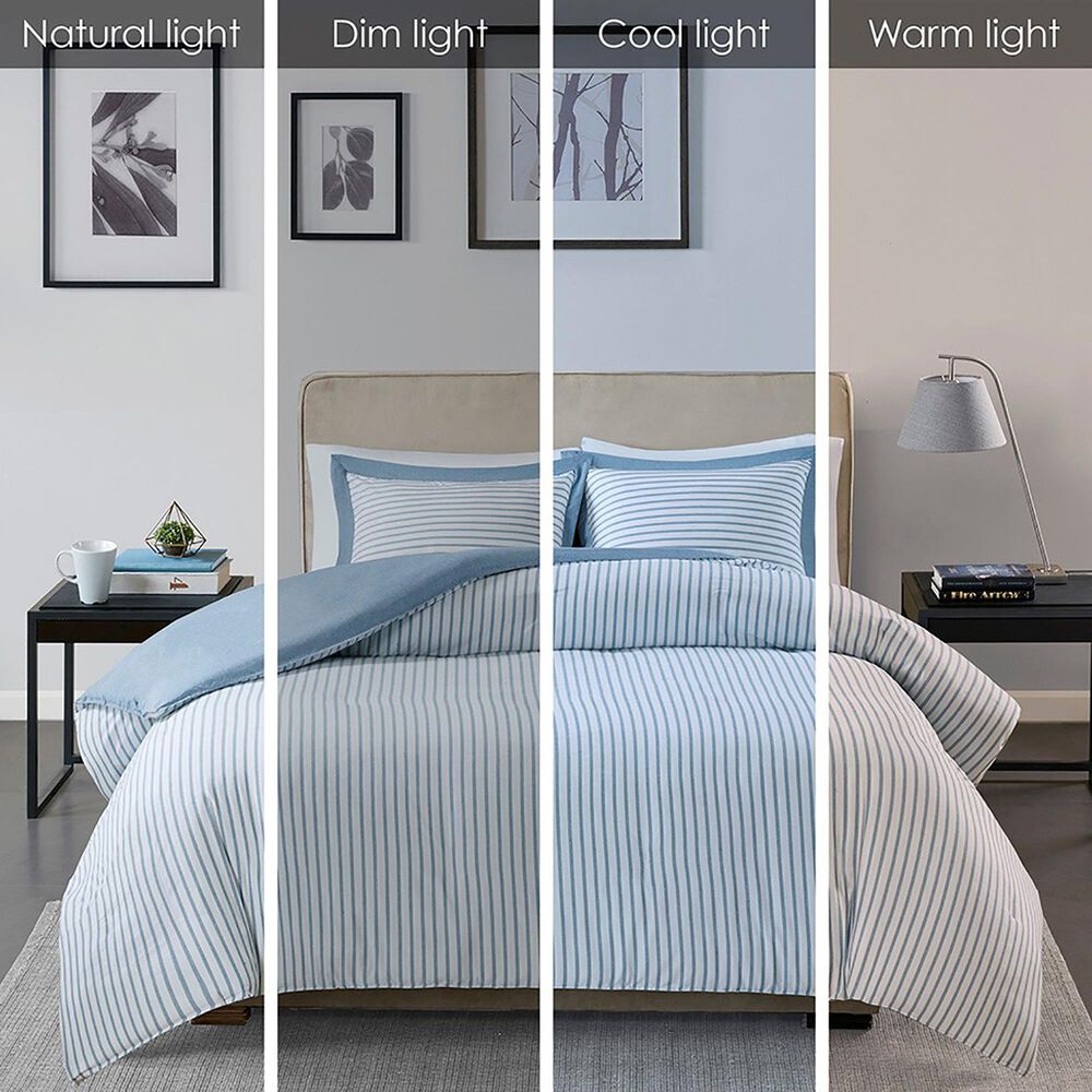 Hampton Park Hayden 2-Piece Twin Duvet Cover Set in Blue, , large