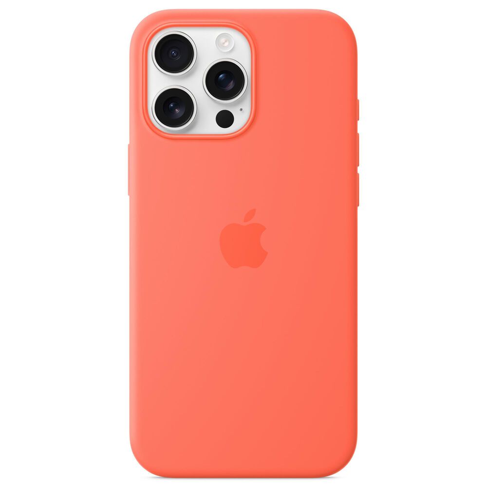 Apple Silicone Case with MagSafe for iPhone 16 Pro Max in Tangerine, , large