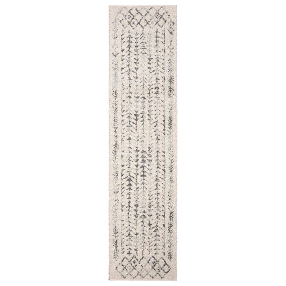 Safavieh Tulum 2" x 13" Ivory and Grey Runner, , large
