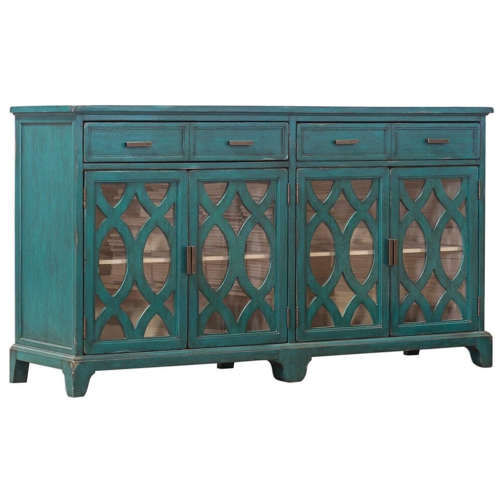 Uttermost Oksana Credenza in Lagoon Green, , large