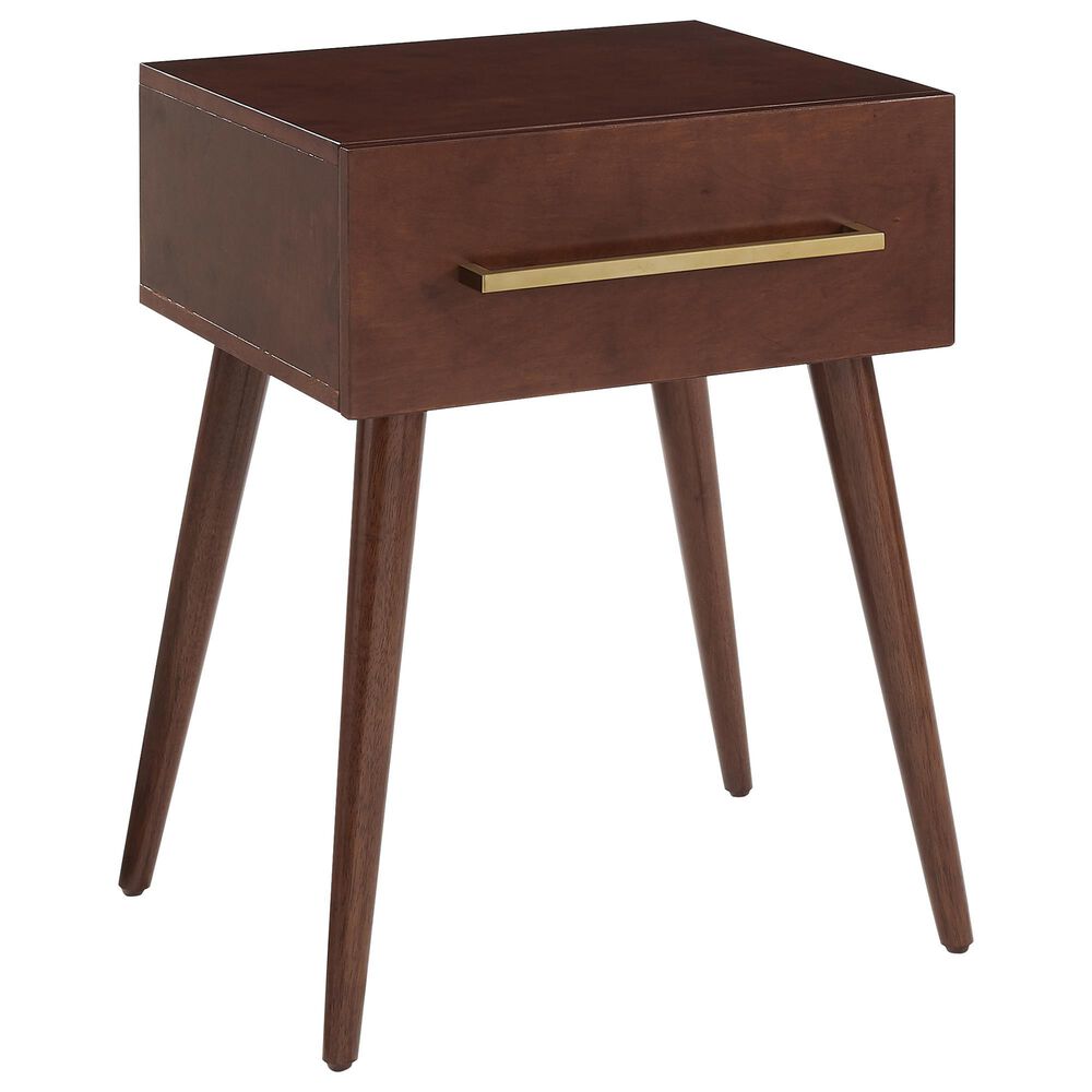 Crosley Furniture Everett End Table in Mahogany, , large