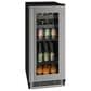 U-Line 15" Beverage Center in Stainless Frame, , large