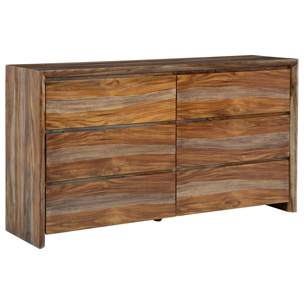 Millenium Dressonni 6-Drawer Dresser and Mirror in Brown, , large