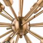 Vaxcel International Co. Ltd. Estelle 12-Light Pendant in Natural Brass, , large