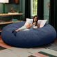 Jaxx Cocoon 6" Oversized Bean Bag Chair in Navy Blue, , large