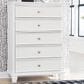 Ashley Fortman 5-Drawer Chest in White, , large