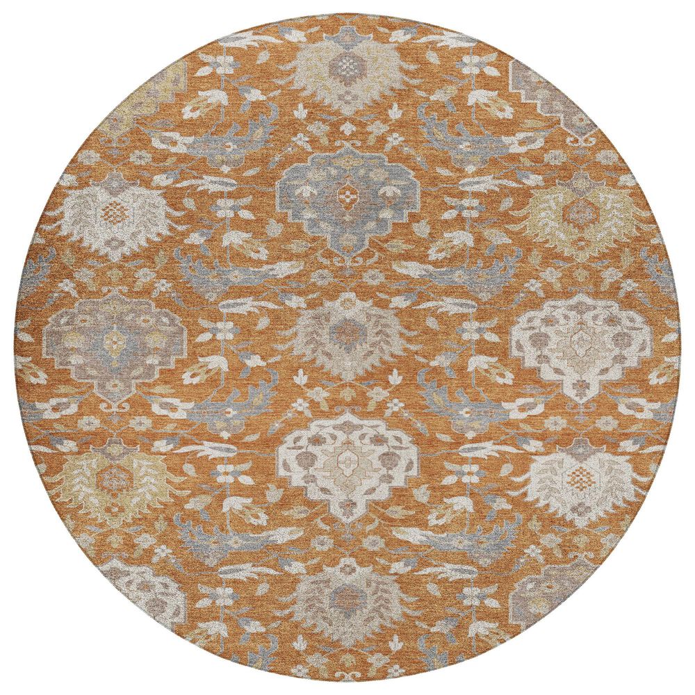Dalyn Rug Company Tabrook TB4 Copper 8" Round Area Rug, , large