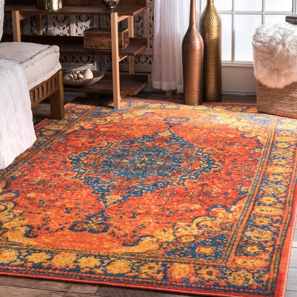 nuLOOM Giza MCGZ23A 8' x 10' Orange Area Rug, , large