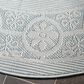Safavieh Bermuda 6"7" Round Light Blue and Ivory Indoor/Outdoor Area Performance Rug, , large