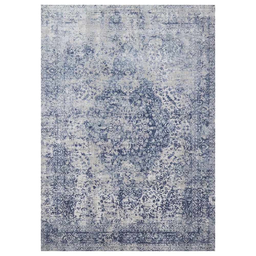 Loloi Patina PJ-04 12" x 15" Blue and Stone Area Rug, , large