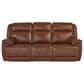 Ashley Healy Pier Power Reclining Sofa in Chocolate, , large