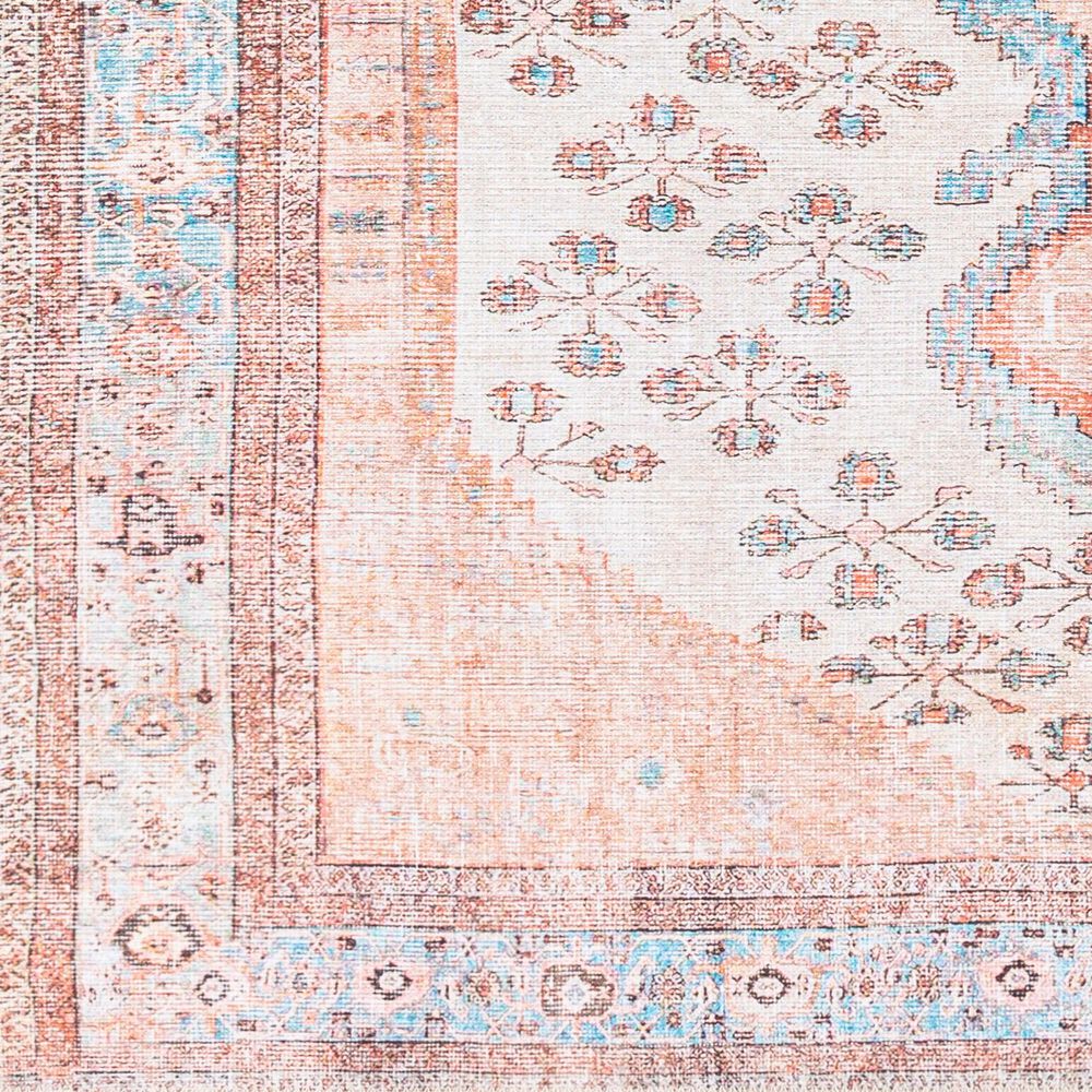 Surya Amelie 2&#39;7&quot; x 7&#39;10&quot; Blush, Ivory, Aqua, Peach, Camel and Charcoal Runner, , large