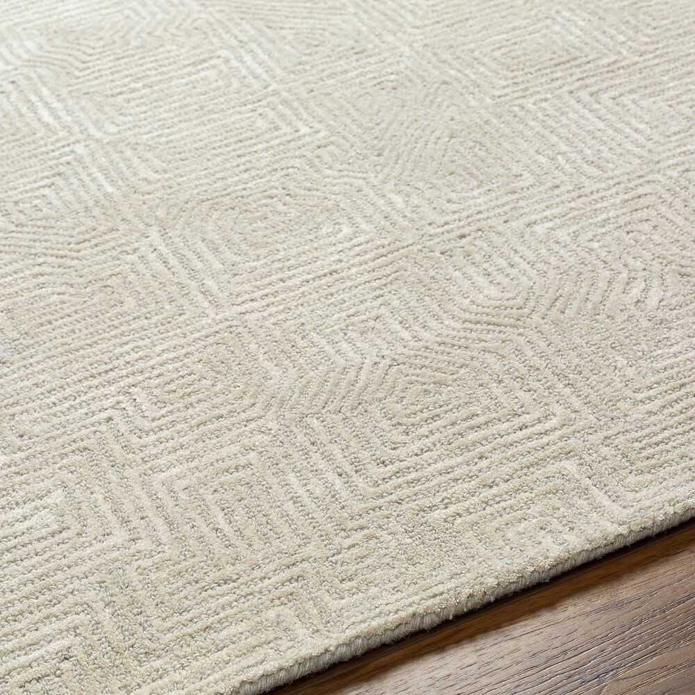 Surya Addison 8&#39; x 10&#39; Light Gray and Cream Area Rug, , large