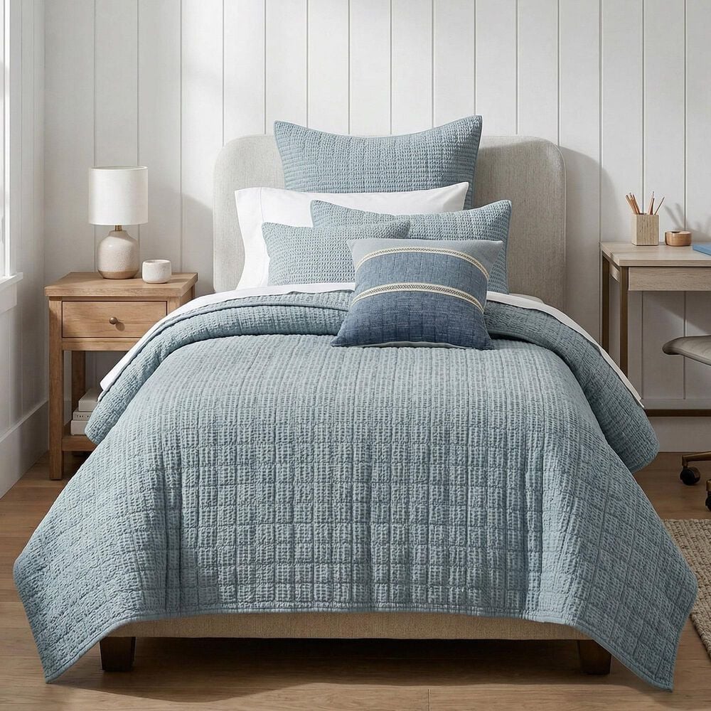 Levtex Cloud Waffle 2-Piece Twin/Twin XL Quilt Set in Chambray, , large