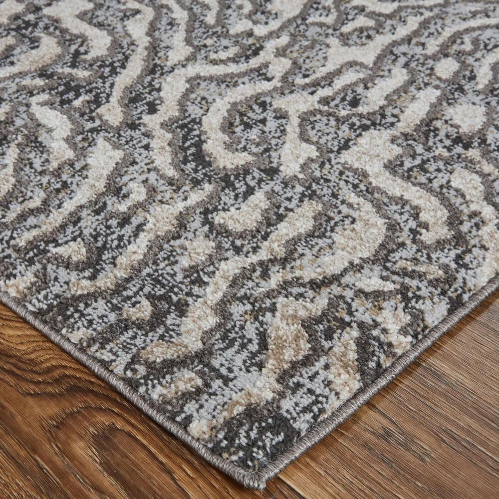 Feizy Rugs Vancouver 6&#39;7&quot; x 9&#39;6&quot; Beige and Charcoal Area Rug, , large
