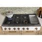 Cafe 48" Natural Gas Rangetop with Integrated Griddle in Matte White and Brushed Bronze, , large