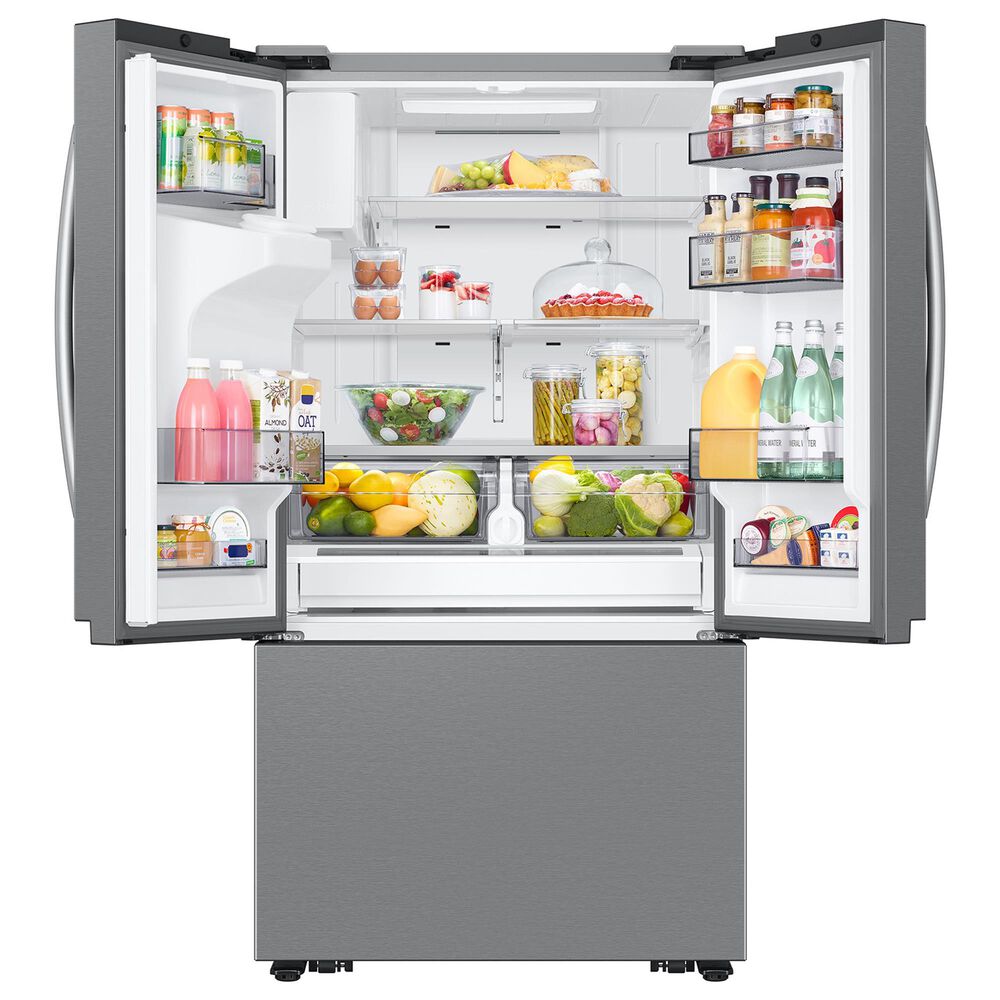 Samsung Bespoke AI 25.5 Cu. Ft. French Door Refrigerator in Fingerprint Resistant Stainless Steel, , large