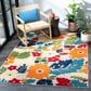 Safavieh Cabana CBN308A 4"5" x 6"5" Ivory and Orange Indoor/Outdoor Area Performance Rug, , large