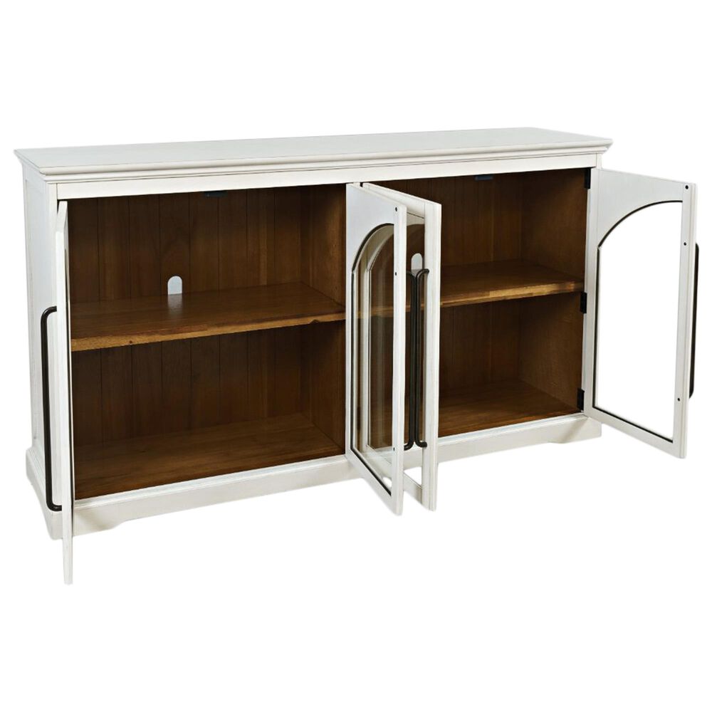 Waltham Archdale 4-Door Accent Cabinet in Antique White, , large