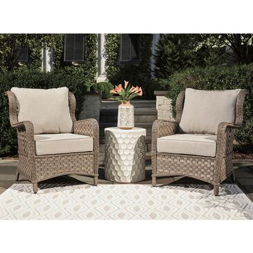 Signature Design by Ashley Clear Ridge Outdoor Lounge Chair in Light Brown (Set of 2), , large