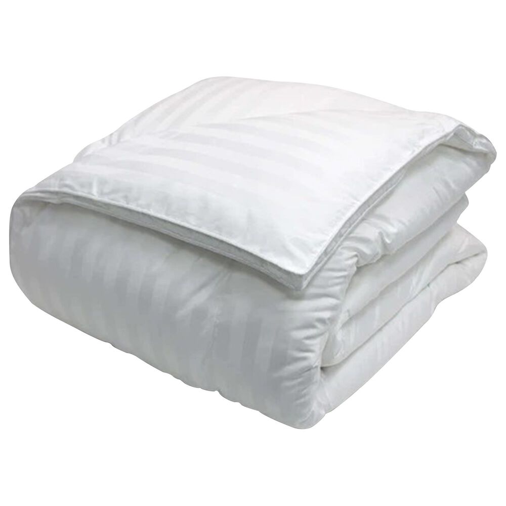 Blue Ridge Home Fashions 500 Thread Count Twin Down Alternative Comforter in White, , large