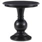 Linon Home Decor Adeline Round Accent End Table in Black, , large