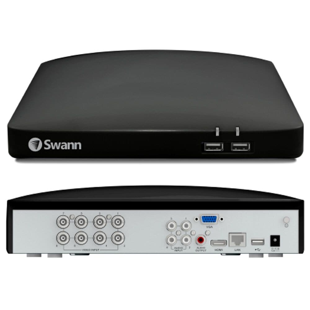 Swann Enforcer 8 Camera 8 Channel 4K Ultra HD DVR 2TB HDD Security System with Mic in White, , large