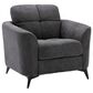 HOMLUX Accent Chair with Tufted Cushion in Gray, , large