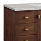 James Martin Vanities Amberly 48" Single Bathroom Vanity in Mid-Century Walnut with 3 cm Victorian Silver Quartz Top and Rectangular Sink, , large