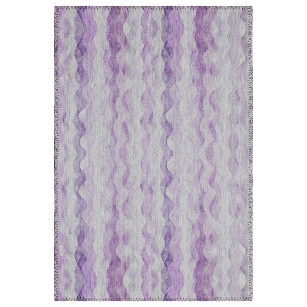 Dalyn Rug Company Seabreeze Chevron 2"6" x 3"10" Violet Area Rug, , large