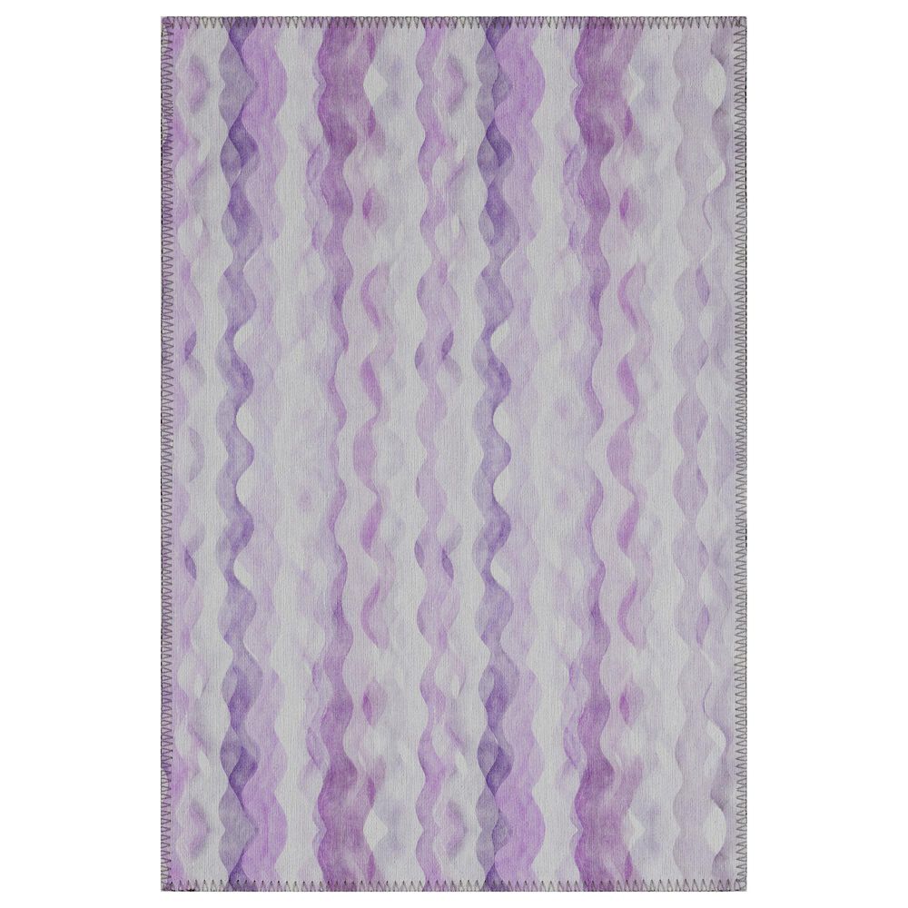 Dalyn Rug Company Seabreeze Chevron 2"6" x 3"10" Violet Area Rug, , large
