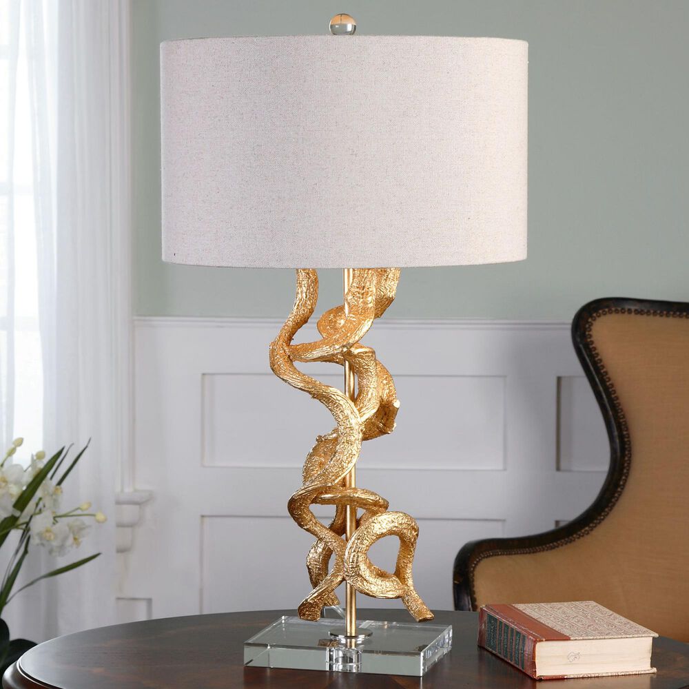 Uttermost Table Lamp in Bright Gold, , large