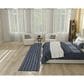 Nourison Twist Reversible 2"2" x 12" Navy Indoor/Outdoor Runner, , large
