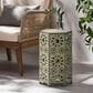 Hearth and Haven Eliana 12" Patio Side Table in Green, , large