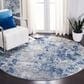 Safavieh Aston 6"7" Round Navy and Gray Area Rug, , large