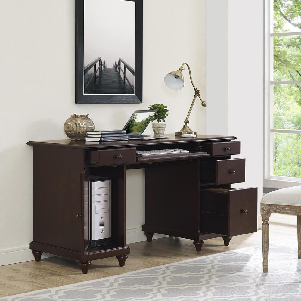 Crosley Furniture Palmetto Computer Desk In Espresso Finish Nebraska Furniture Mart
