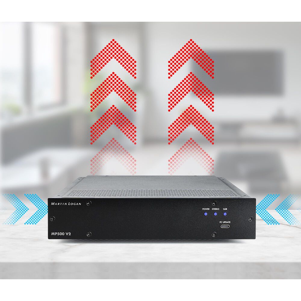 Martin Logan MP500 V2 500W Amplifier with DSP in Black, , large