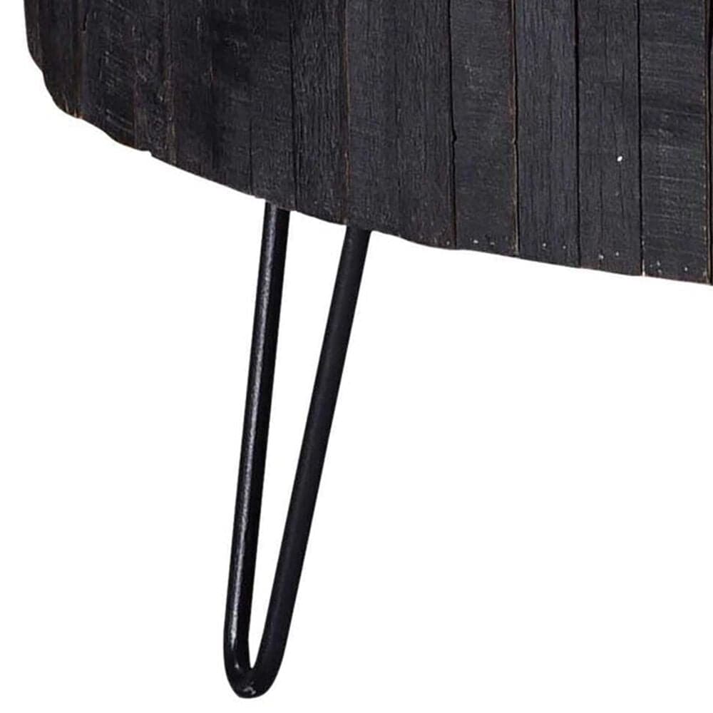 Crestview Collection Drummond Round Cocktail Table in Black, , large