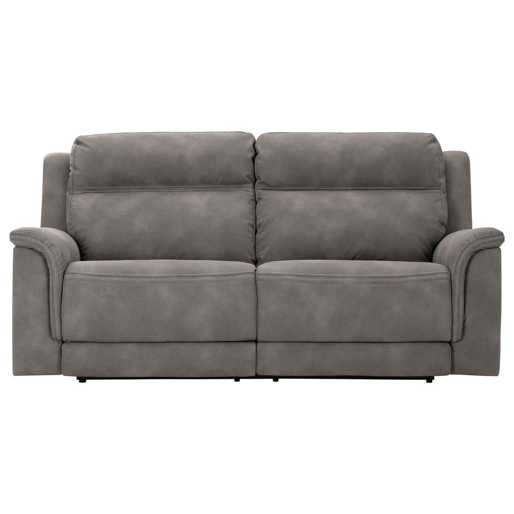 Ashley Next-Gen DuraPella Power Reclining Sofa with Power Headrest in Slate, , large