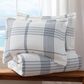 Levtex Waffle Plaid 3-Piece Full/Queen Comforter Set in Navy and White, , large
