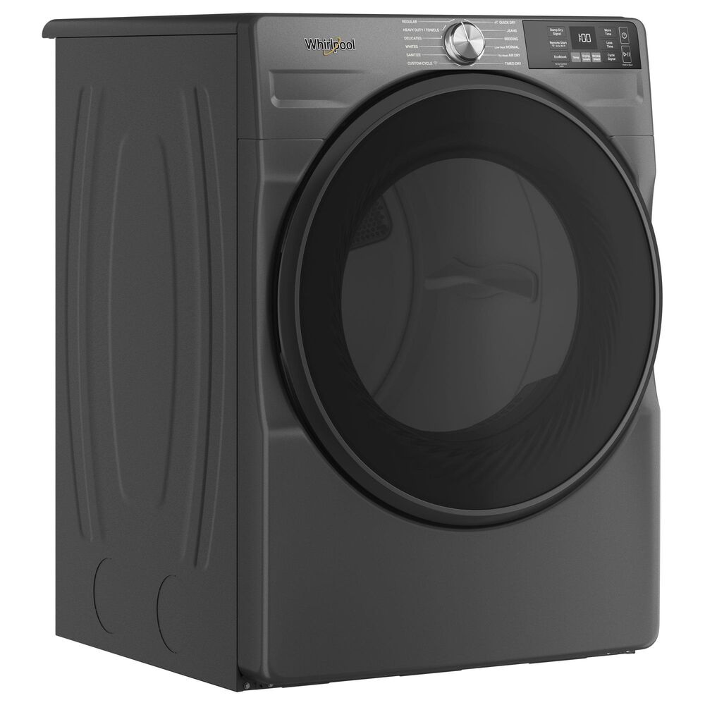Whirlpool 4.5 Cu. Ft. Smart Front Load Washer and 7.4 Cu. Ft. Smart Gas Dryer Laundry Pair in Volcano Black, , large